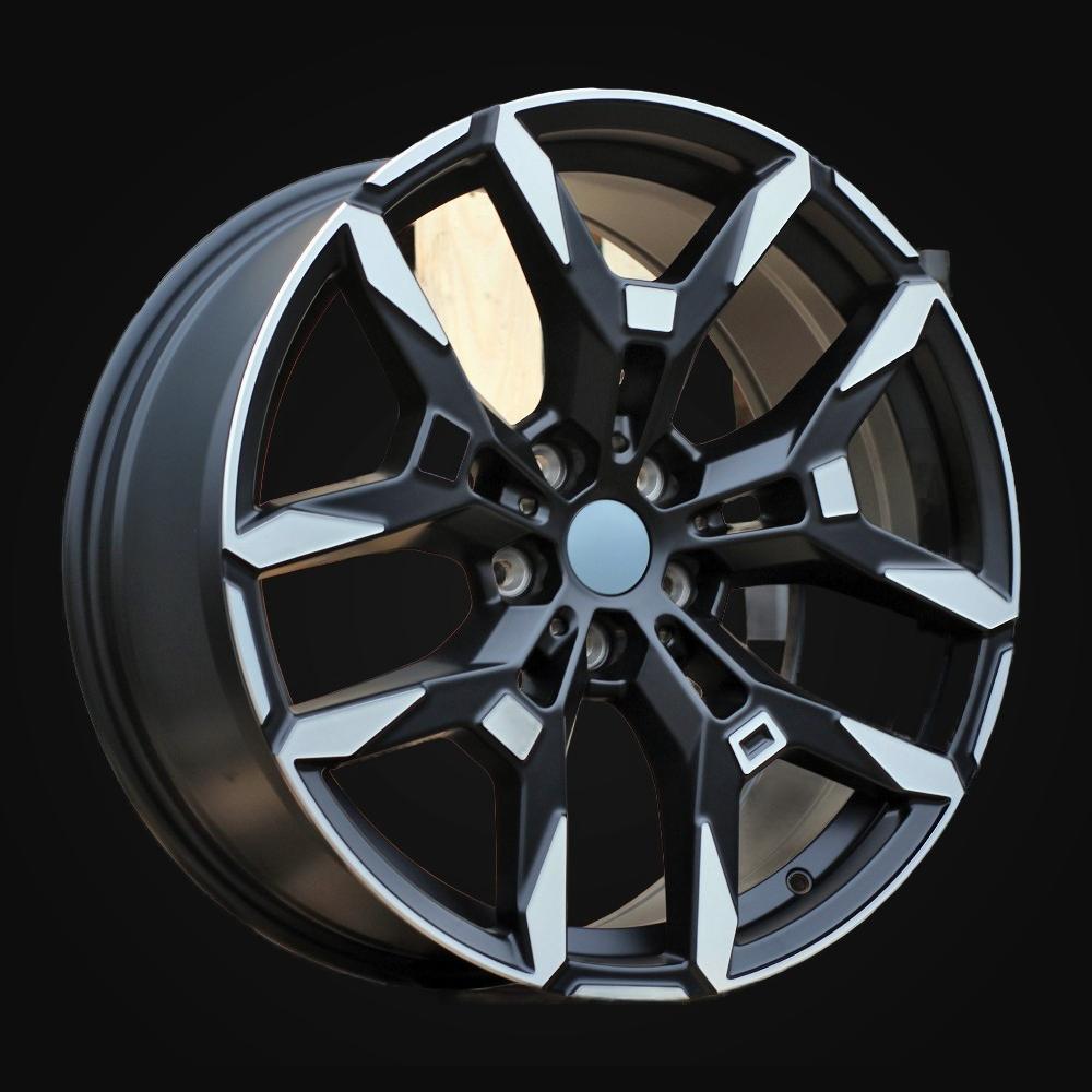Wheel R19x8.5J  5X112  ET  40  66.6  H3456F  Black Polished Half Matt (MBHM)  For BMW  (M)  (HYBRID FORGED Front+Rear)