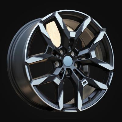 Wheel R19x8.5J  5X112  ET  40  66.6  H3456F  Black Polished Half Matt (MBHM)  For BMW  (M)  (HYBRID FORGED Front+Rear)