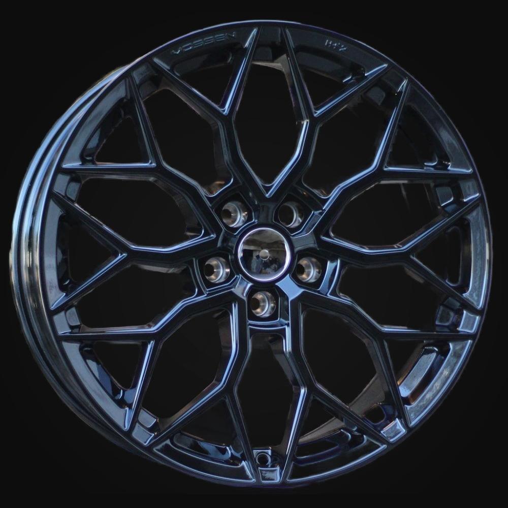 Wheel R19x8.5J  5X112  ET  40  66.6  H4101  (BY1920)  Black (BL)  For RACIN  (M)  (Style Vossen)