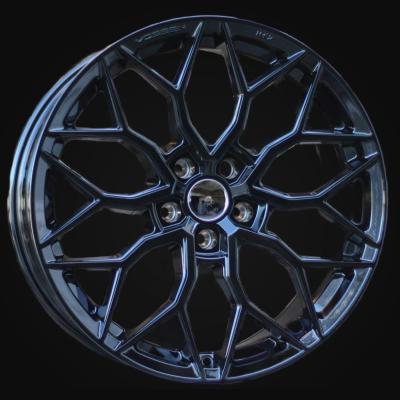 Wheel R19x8.5J  5X112  ET  40  66.6  H4101  (BY1920)  Black (BL)  For RACIN  (M)  (Style Vossen)