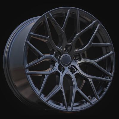 Wheel R19x8.5J  5X108  ET  40  67.1  H4101  (BY1920)  Black Half Matt (BLHM)  For RACIN  (Z6)  (Vossen Style)