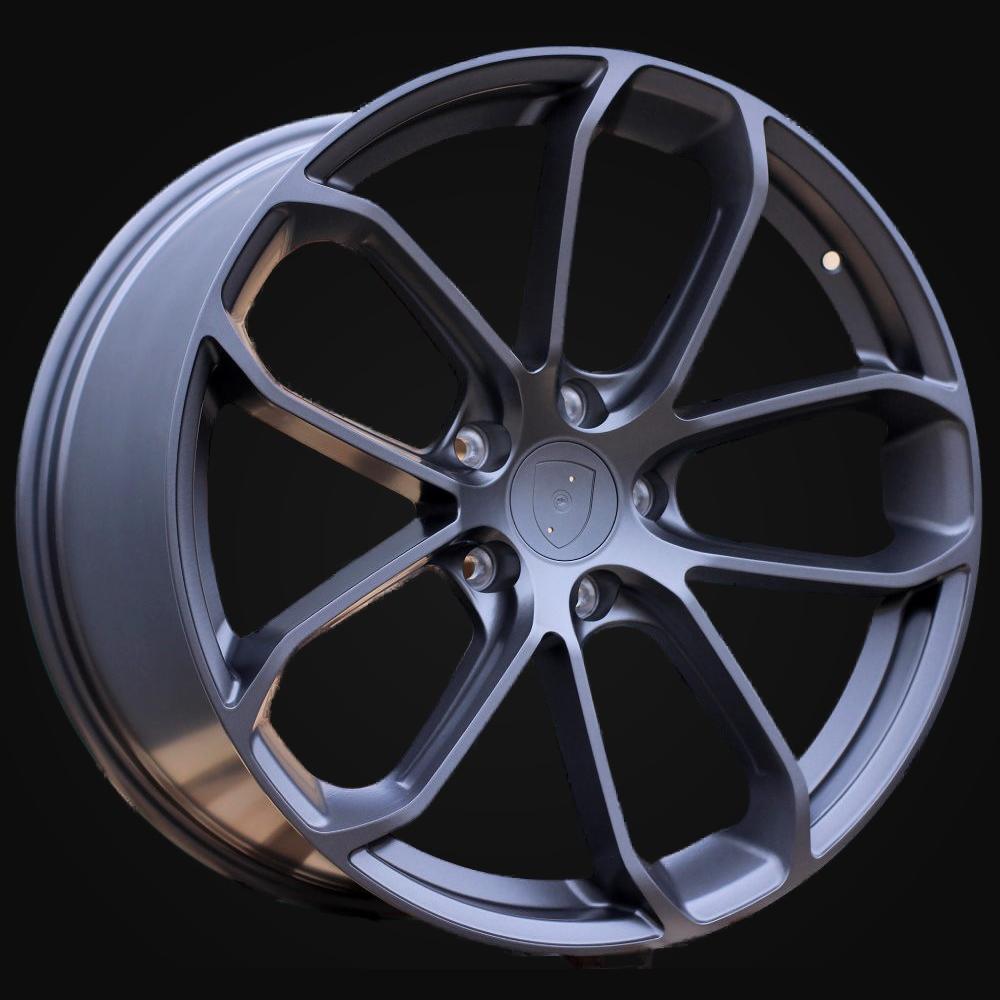Wheel R22x11.5J  5X130  ET  61  71.6  H5084  (3S5985)  Gun Metal Half Matt (GMHM)  For PORCH  (K4+P)  (HYBRID FORGED (Rear+Front))