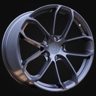 Wheel R22x11.5J  5X130  ET  61  71.6  H5084  (3S5985)  Gun Metal Half Matt (GMHM)  For PORCH  (K4+P)  (HYBRID FORGED (Rear+Front))