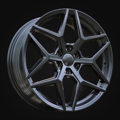 Wheel R20x8J  6X120  ET  48  74.6  HF6120  Satin Black (SB)  For FORD  (P2)  (HYBRID FORGED 1050KG)