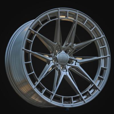 Wheel R19x8.5J  5X114.3  ET  40  67.1  HX046JF  Black Half Matt (BLHM)  For HAXER  (K8)  (HYBRID FORGED)