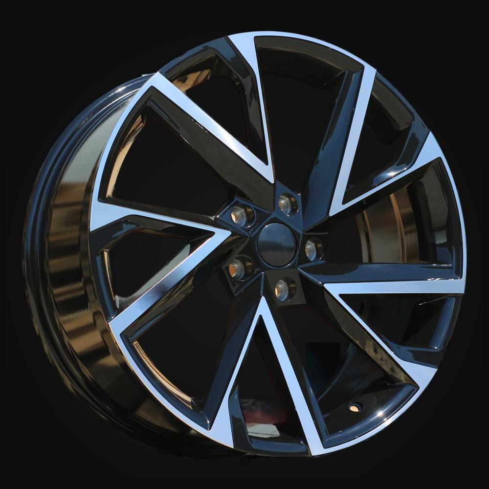 Wheel R19x8J  5X112  ET  41  57.1  I5568  Black Polished (MB)  For SKODA  (P2)