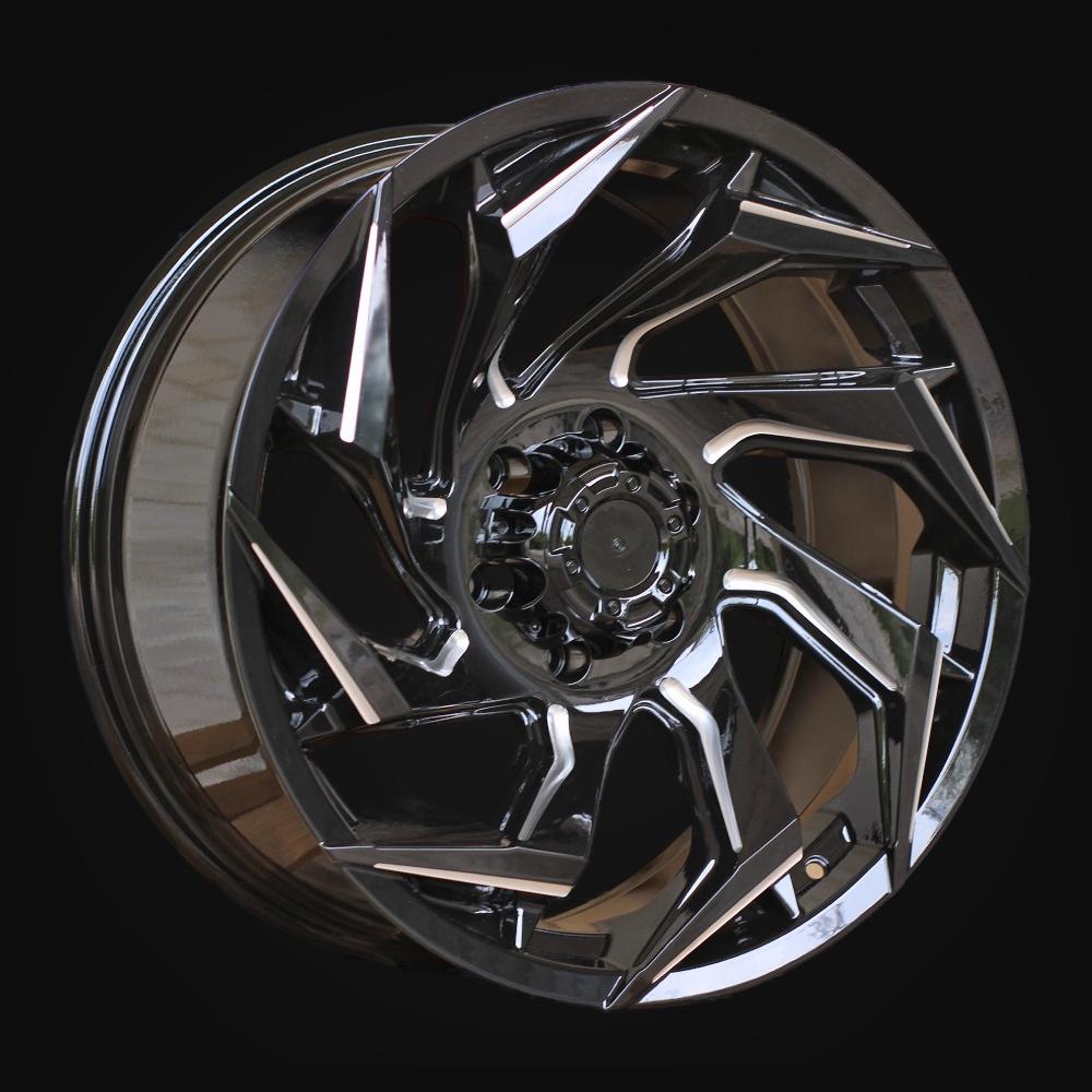 Wheel R18x9J  6X139.7  ET  0  110.1  JT187  Gloss Black (GB)  For 4X4  (K3)  (Milling)