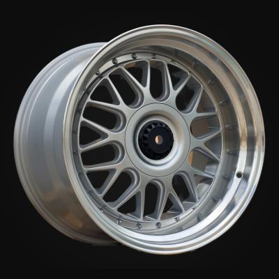 Wheel R18x11J  5X120  ET  25  74.1  XE244  Silver+Polished Lip (SP)  For BMW  (P1)  (BBS Style Front+Rear)