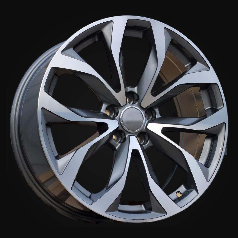Wheel R18x8J  5X112  ET  39  66.5  XF562  (H726D)  Grey Polished (MG)  For AUD  (K7)  (HYBRID FORGED)
