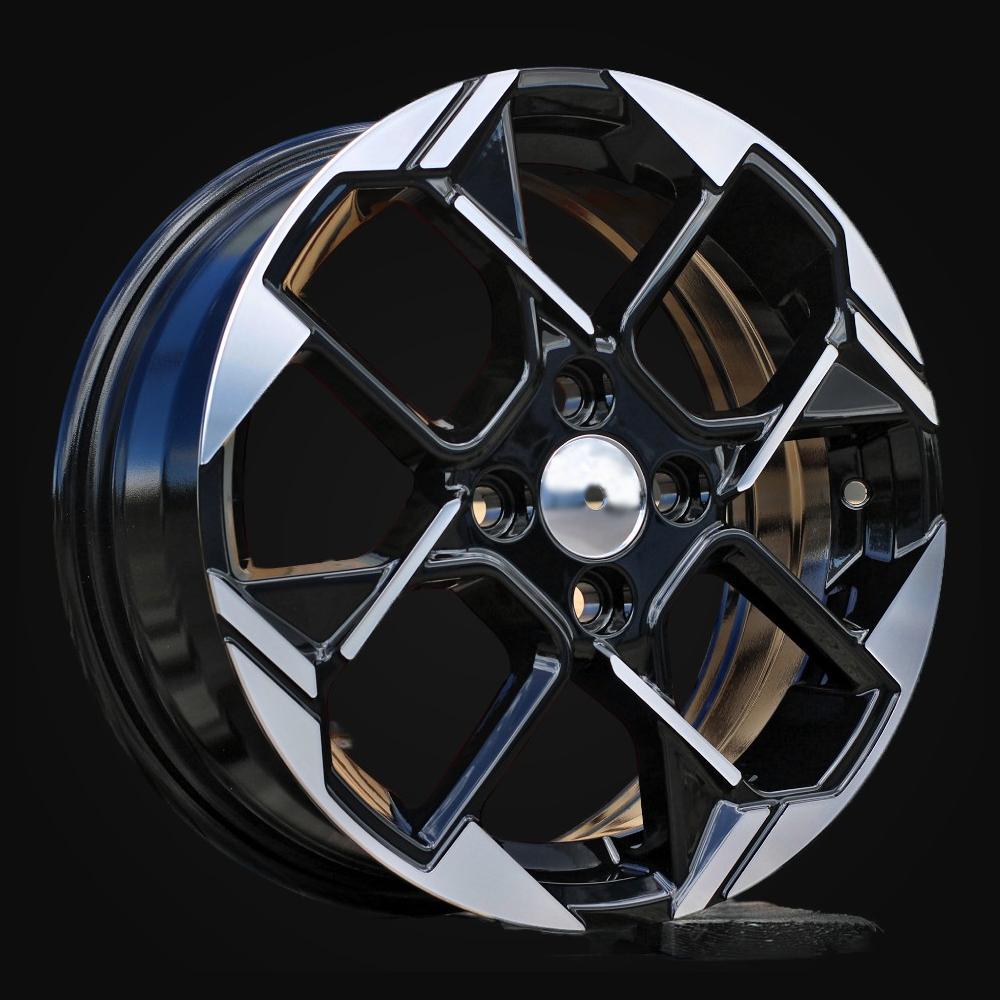 Wheel R14x5.5J  4X100  ET  40  54.1  Y1184  Black Polished (MB)  For KIA  (R)