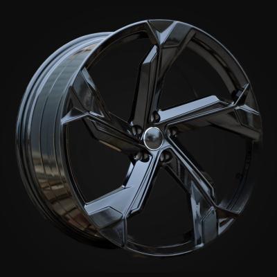 Wheel R23x10J  5X112  ET  15  66.5  Y1201  (FBX150J)  Black (BL)  For AUD  (Z5)  (HYBRID FORGED)