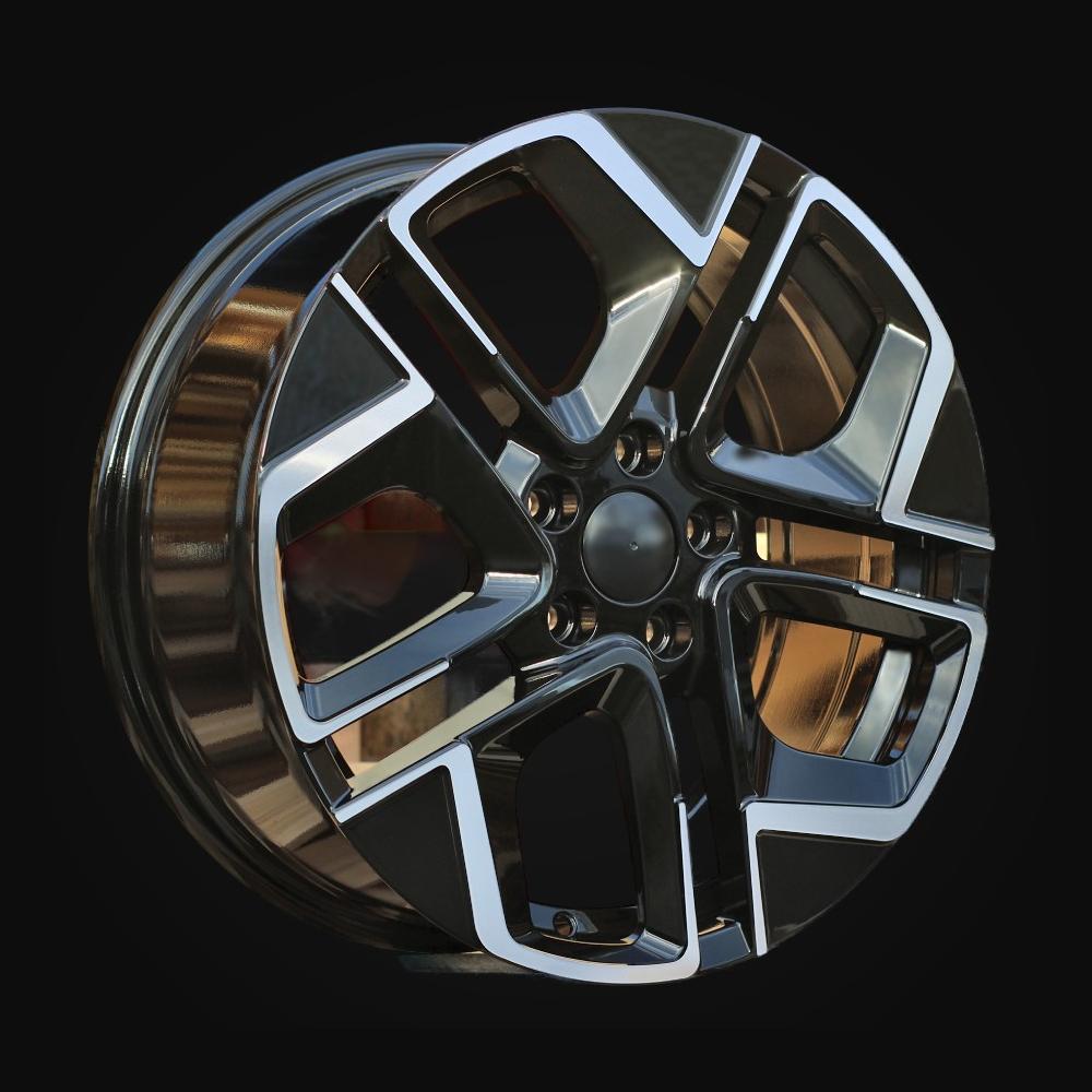 Wheel R17x7.5J  5X112  ET  51  57.1  Y1258  Black Polished (MB)  For VW  (P)
