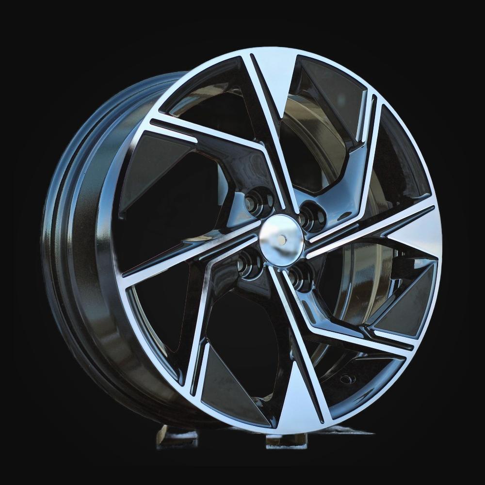 Wheel R16x6.5J  4X100  ET  45  54.1  Y1265  Black Polished (MB)  For KIA  (D4)