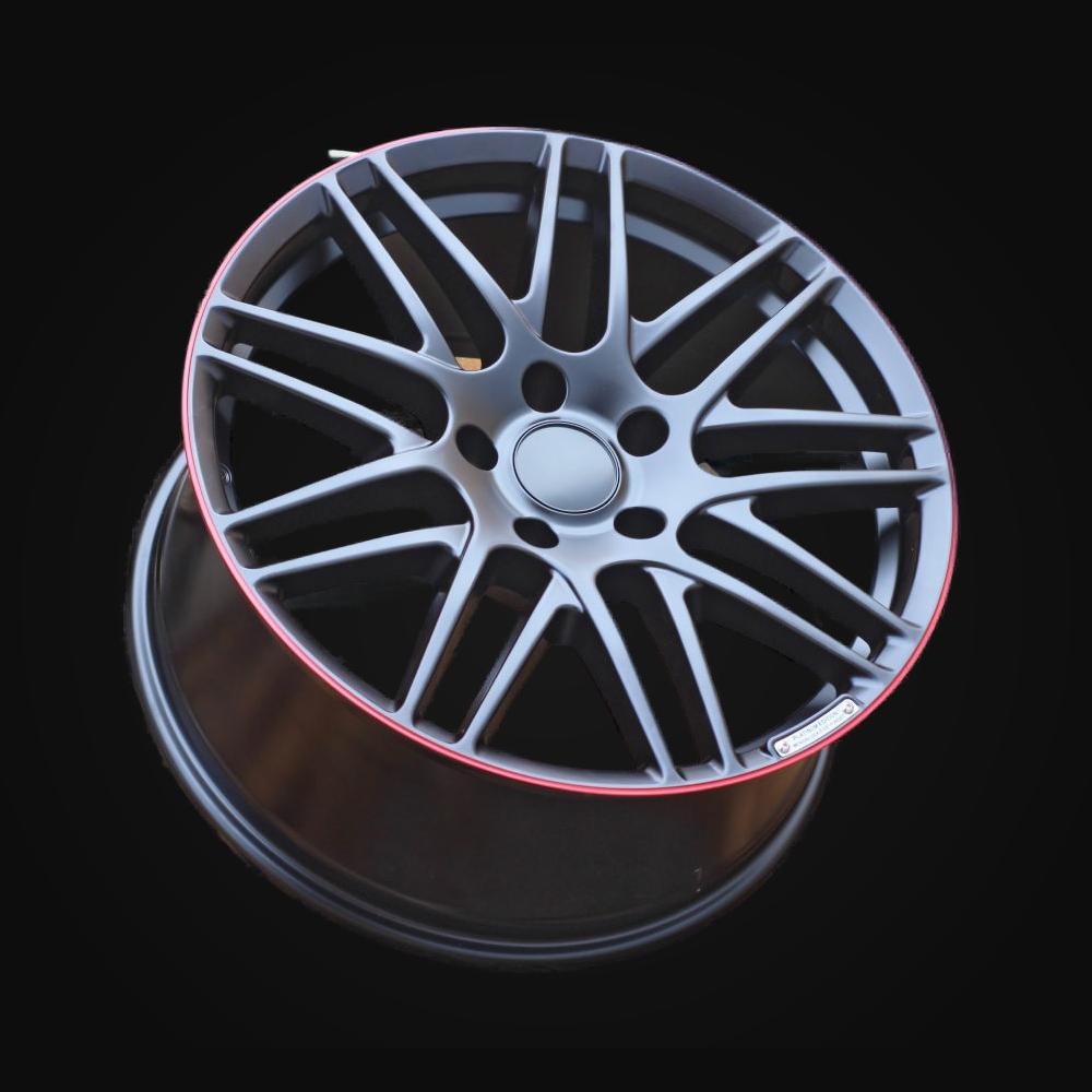 Wheel R20x9.5J  5X130  ET  50  84.1  8102  Black Half Matt+Red Lip (BLHMRL)  For MER  (K3)  (STYLE BRABUS (AKC 135 Eur))