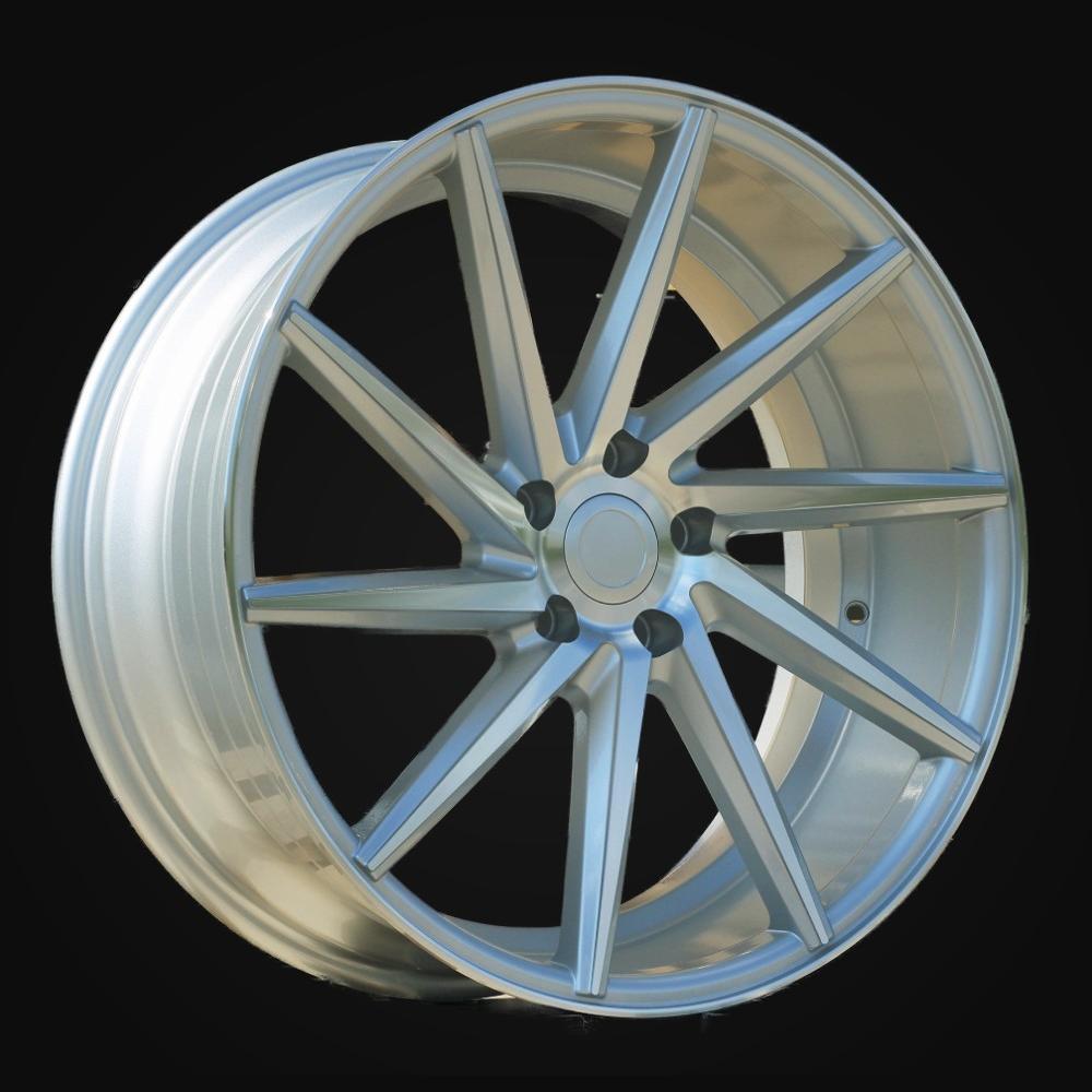 Wheel R19x8.5J  5X112  ET  26  66.5  B1058  Machined Silver (MS)  For RACIN  (M)  (LEFT SIDE (Style Vossen))
