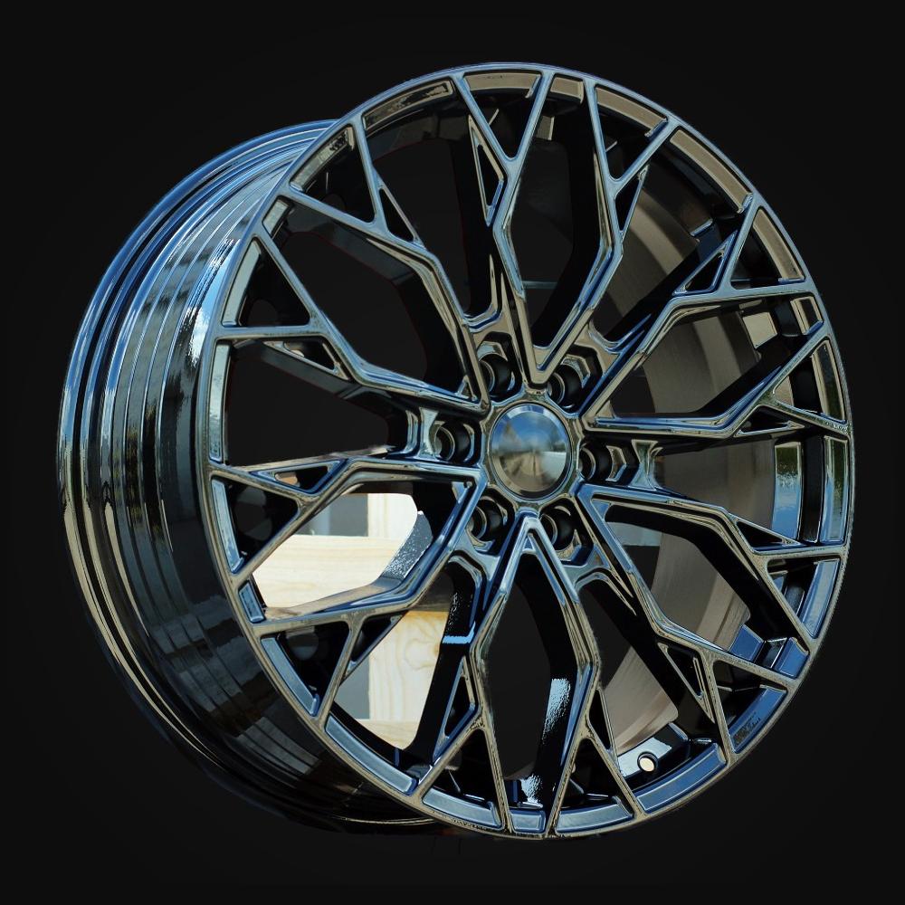 Wheel R20x8J  6X120  ET  48  74.6  HF6119  Gloss Black (GB)  For FORD  (P2)  (HYBRID FORGED 1050KG)