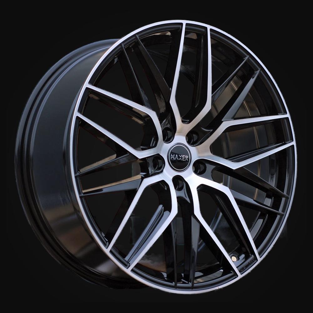 Wheel R18x8J  5X114.3  ET  40  73.1  HX035J  (B5902)  Black Polished (MB)  For HAXER  (K4+P+K2)