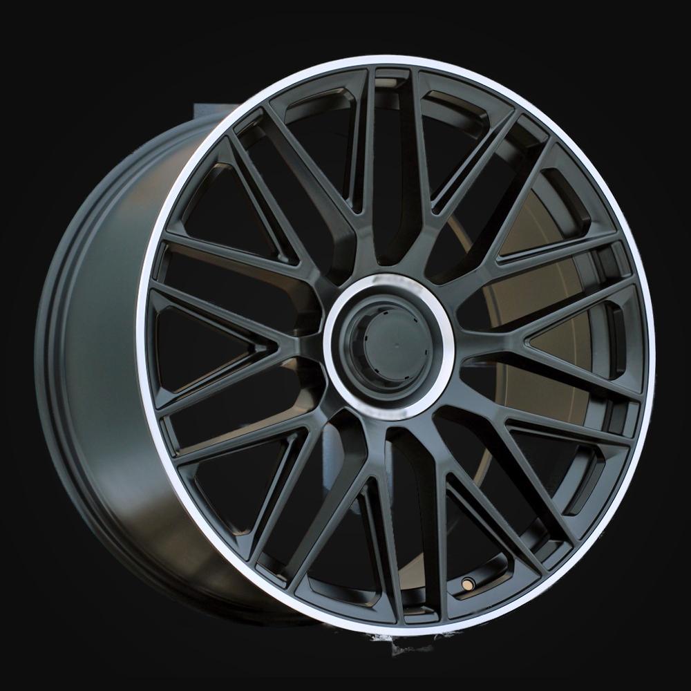 Wheel R19x8.5J  5X112  ET  38  66.6  B1766  (FBX161J)  Black Half Matt+Polished Lip (BLHMPL)  For MER