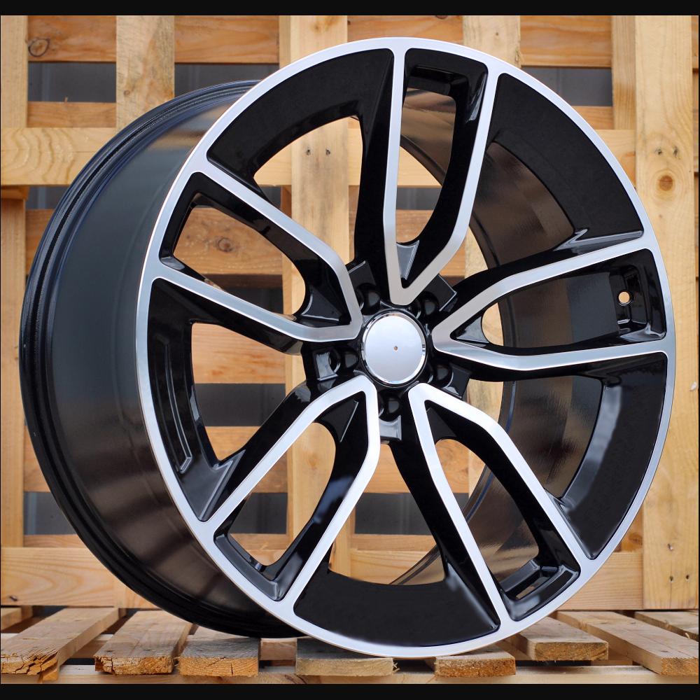 Wheel R22x11.5J  5X112  ET  47  66.6  B5949  (H3489F)  Black Polished (MB)  For MER  (Z7)  (HYBRID FORGED New GLS (Rear+Front))