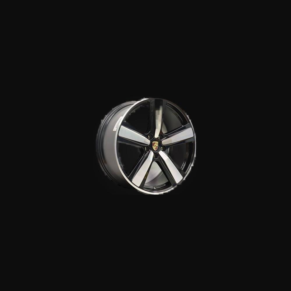 Wheel R22x11.5J  5X130  ET  61  71.6  FC021  Black Polished (MB)  For PORCH  (Z7)  (Rear+Front)