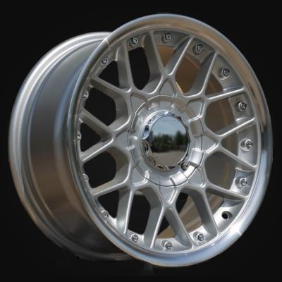 Wheel R17x8J  10X112/120  ET  20  74.1  HX025J  (LU1880)  Silver+Polished Lip (SP)  For HAXER  (P1)