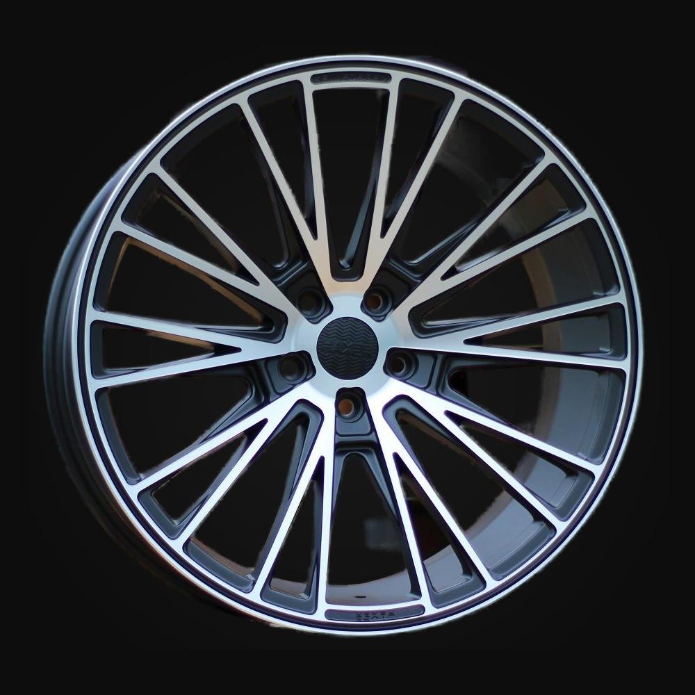 Wheel R20x8.5J  5X112  ET  26  66.6  HX040J  Black Polished Half Matt+Powder Coating (MBHMPC)  For HAXER  (P1)  ())