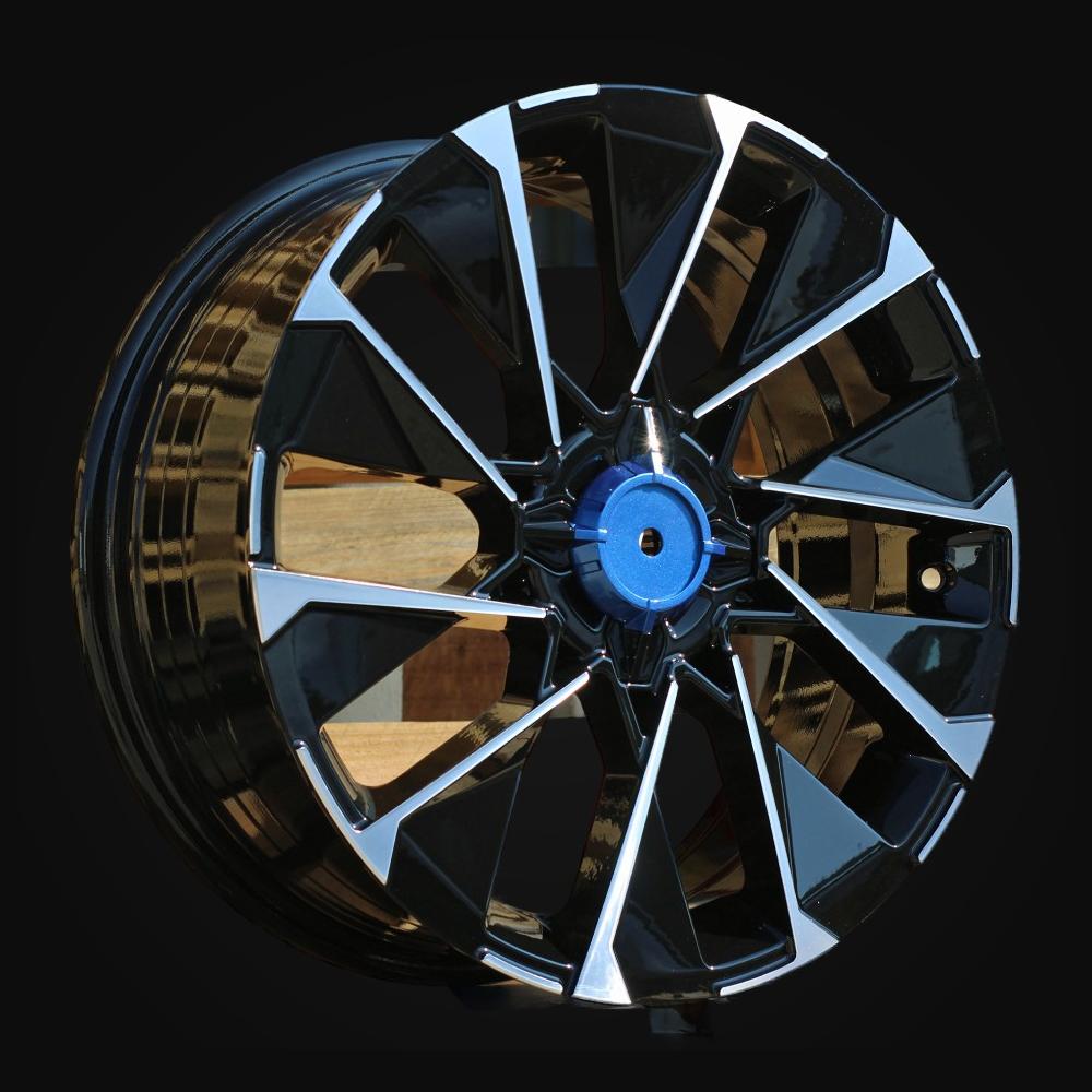 Wheel R17x7J  4X100  ET  37  60.1  I2102  (HF2102)  Black Polished (MB)  For RENAU  (P2)  (HYBRID FORGED)