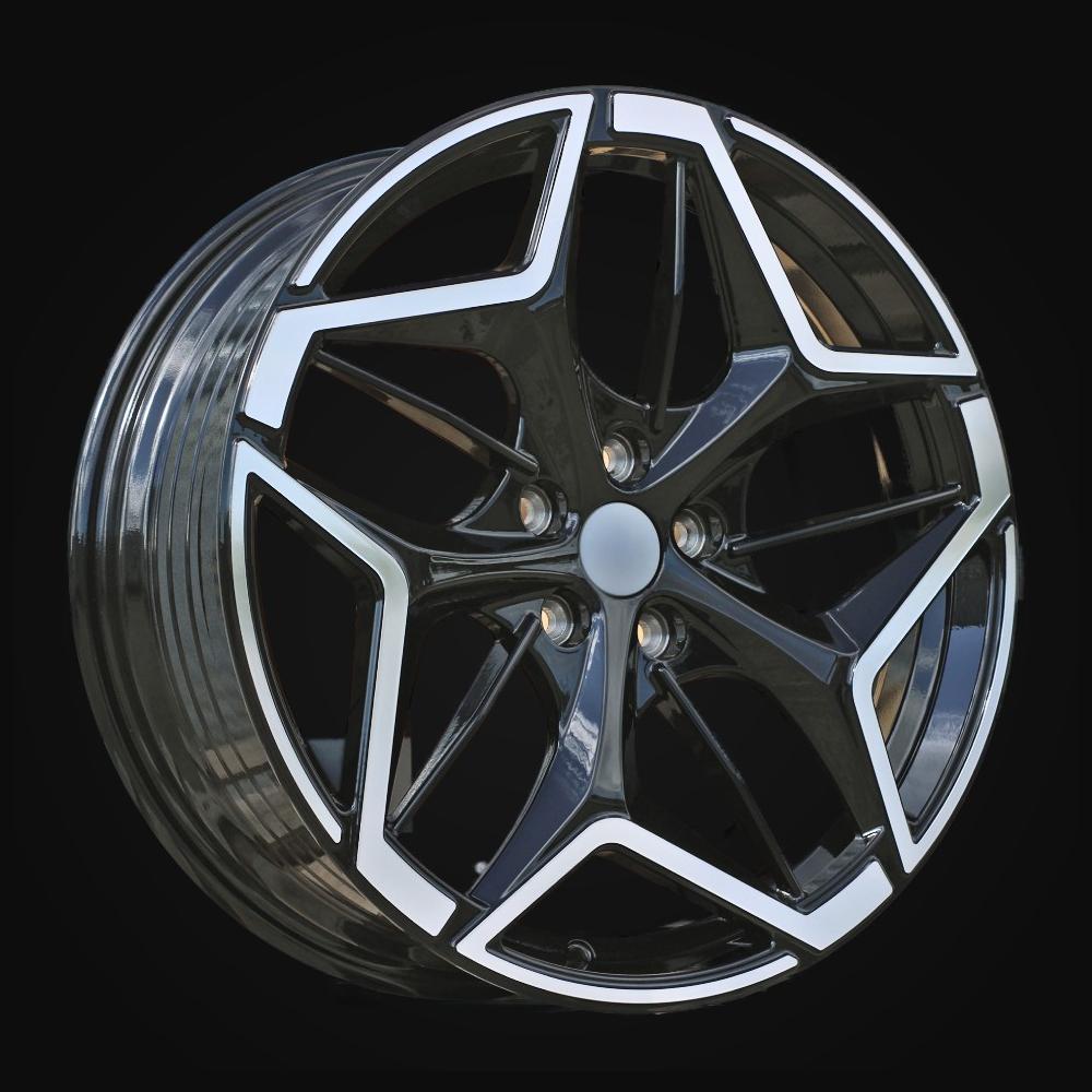 Wheel R19x7.5J  5X108  ET  50  63.4  IN3635F  Black Polished (MB)  For FORD  (K7)  (HYBRID FORGED (Kuga, Puma))