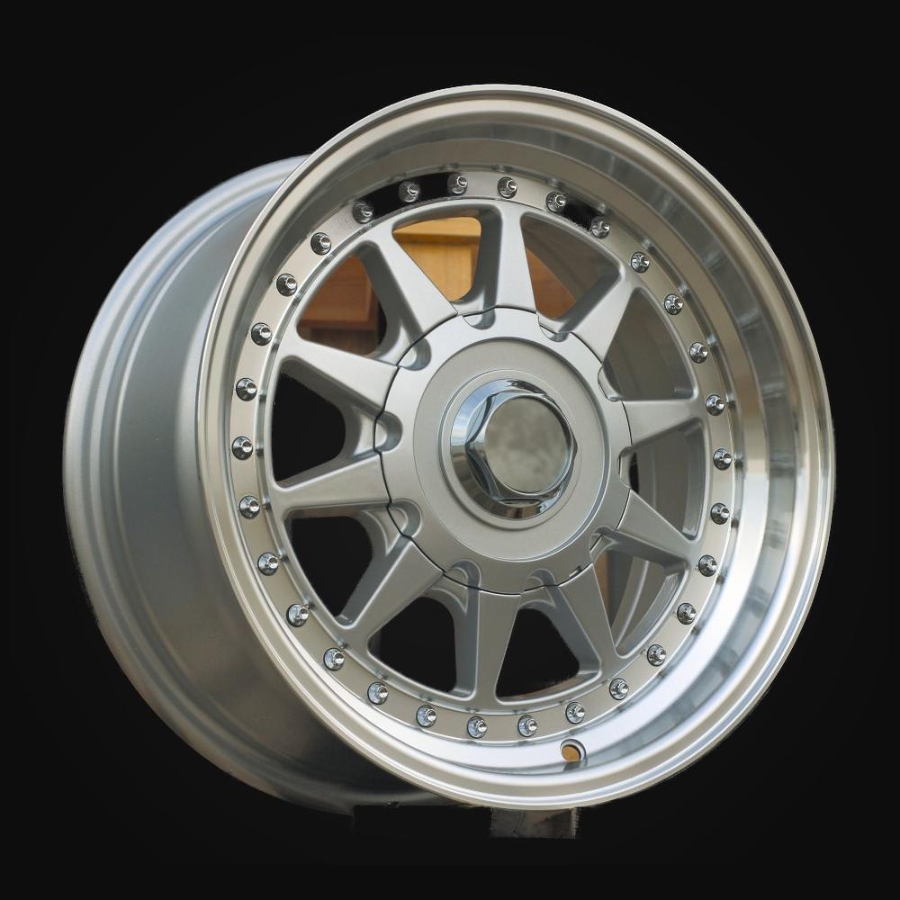 Wheel R15x7J  4X100  ET  25  57.1  LU920  Silver+Polished Lip (SP)  For RACIN  (P1)