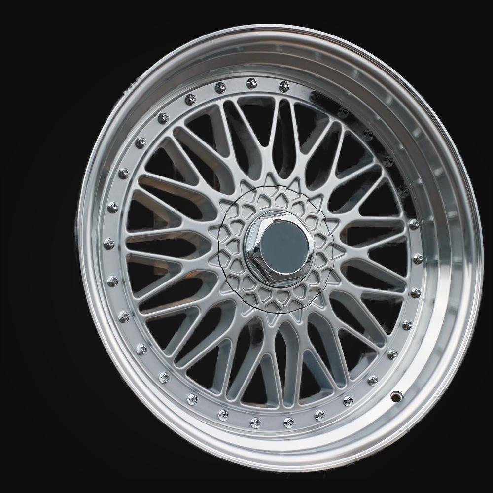Wheel R16x7.5J  8X100/108  ET  30  73.1  BY479  (LU247)  Silver+Polished Lip (SP)  For RACIN  (P1)  (BBS Style)