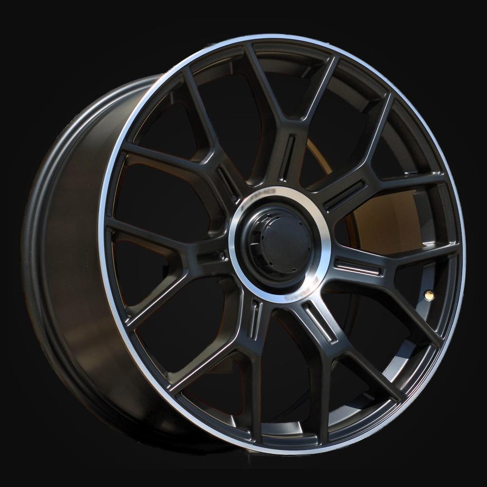 Wheel R19x8.5J  5X112  ET  38  66.6  Y1188  (FBX184J)  Black+Polished Lip (BLPL)  For MER  (Z5)  (HYBRID FORGED)