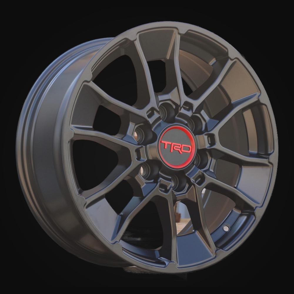 Wheel R18x8J  6X139.7  ET  50  95.1  Y1202  Black Half Matt (BLHM)  For TOYOT  (Z4)