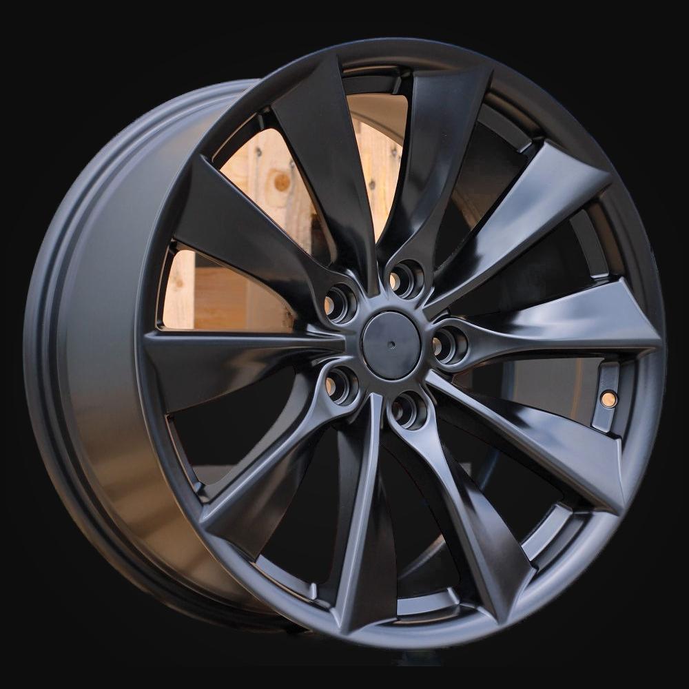 Wheel R18x8.5J  5X114.3  ET  40  64.1  3S209  Black Half Matt (BLHM)  For TESLA  (P+R)  (HYBRID FORGED (Model 3))