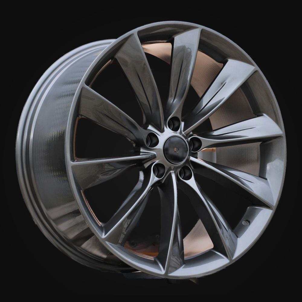 Wheel R19x9.5J  5X114.3  ET  40  64.1  3S209  (FBX071J)  Gun Metal (GM)  For TESLA  (P2)  (HYBRID FORGED (Model Y))