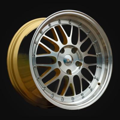 Wheel R17x7.5J  5X120  ET  34  72.6  A1025  Gold+Polished (YP)  For RACIN  (P)  (BBS Style)
