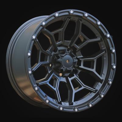 Wheel R15x8J  6X139.7  ET  M10  110.1  A1915  Black Half Matt (BLHM)  For 4X4  (P)