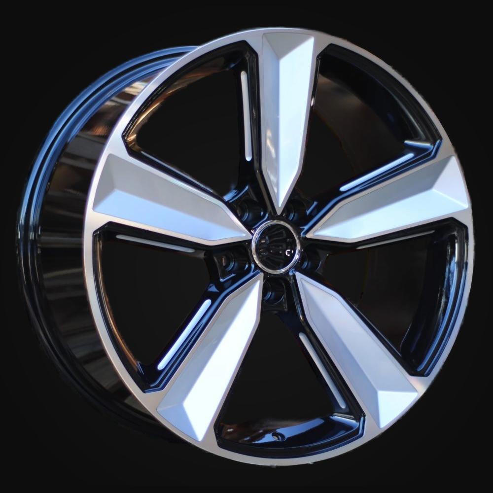 Wheel R21x9J  5X112  ET  31  66.5  A5470  Black Polished (MB)  For AUD  (K4+P)  (MILLING)