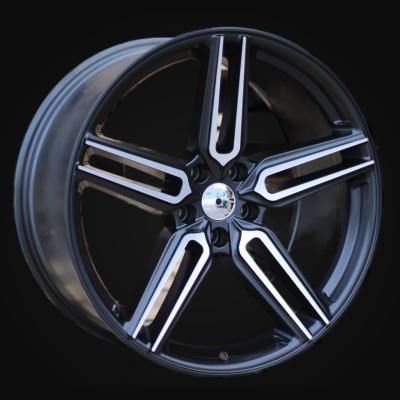 Wheel R20x10J  5X112  ET  38  66.5  B1382  (HX015J)  Black Polished Half Matt (MBHM)  For HAXER  (K7)  ((AKC 110 Eur) Rear+Front)