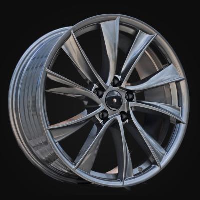 Wheel R19x8.5J  5X114.3  ET  35  64.1  B2046  (FBX460J)  Gun Metal (GM)  For TESLA  (P2)  (HYBRID FORGED (Model 3))