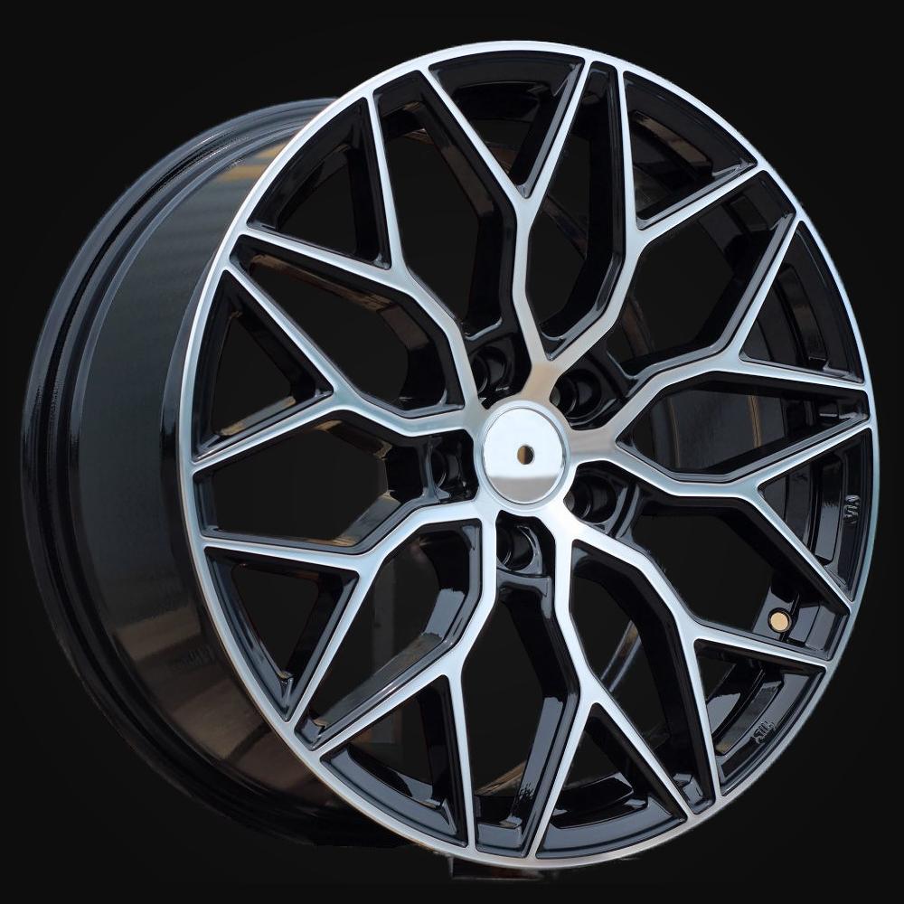 Wheel R18x8J  5X100  ET  38  67.1  B5812  Black Polished (MB)  For RACIN  (K2)  (Style Vossen)