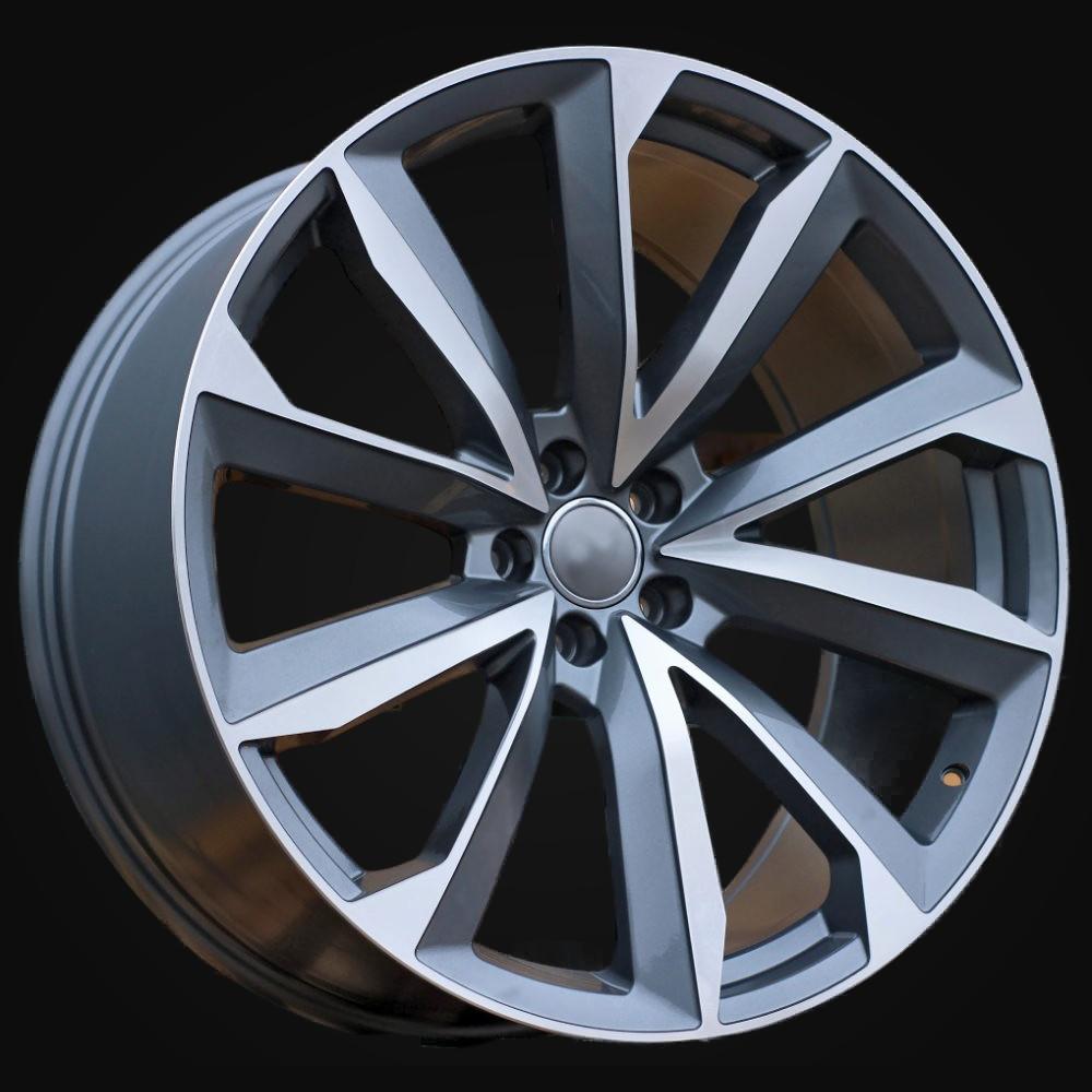 Wheel R22x10J  5X112  ET  26  66.5  B5815  Grey Polished+Powder Coating (MGPC)  For AUD  (P)  (New Q7)