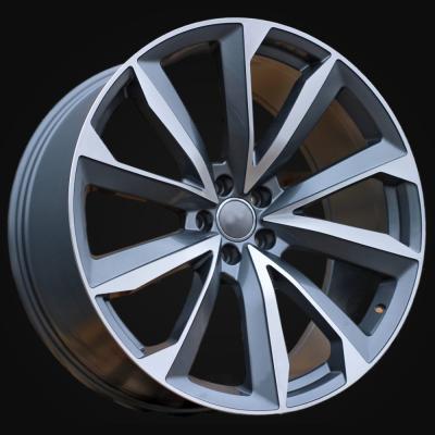 Wheel R22x10J  5X112  ET  26  66.5  B5815  Grey Polished+Powder Coating (MGPC)  For AUD  (P)  (New Q7)