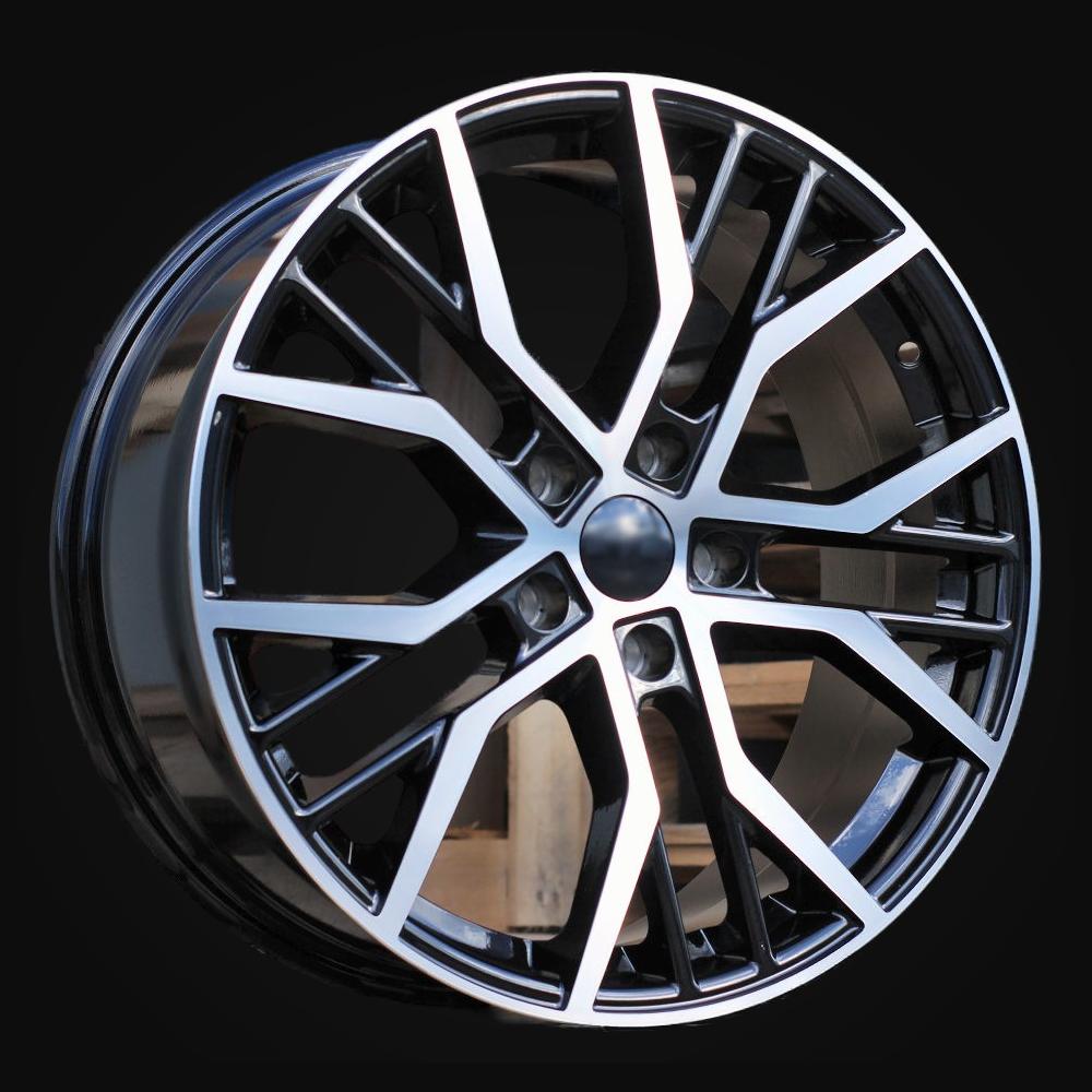 Wheel R17x7.5J  5X100  ET  40  57.1  BK713  (FBX461J)  Black Polished (MB)  For VW  (P1)  (HYBRID FORGED)