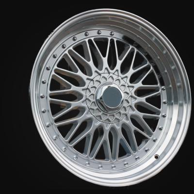 Wheel R16x8J  8X100/108  ET  25  73.1  BY479  (LU247)  Silver+Polished Lip (SP)  For RACIN  (Z6+P1)  (BBS Style)