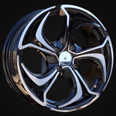 Wheel R15x6.5J  4X108  ET  22  65.1  BY980  (LU1235)  Black Polished (MB)  For RACIN  (P1)