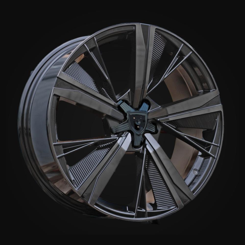Wheel R19x8J  5X108  ET  40  65.1  D1918  Black+Tinted Face (BLTF)  For PEUG  (Z2)