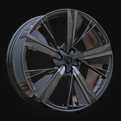 Wheel R19x8J  5X108  ET  40  65.1  D1918  Black+Tinted Face (BLTF)  For PEUG  (Z2)