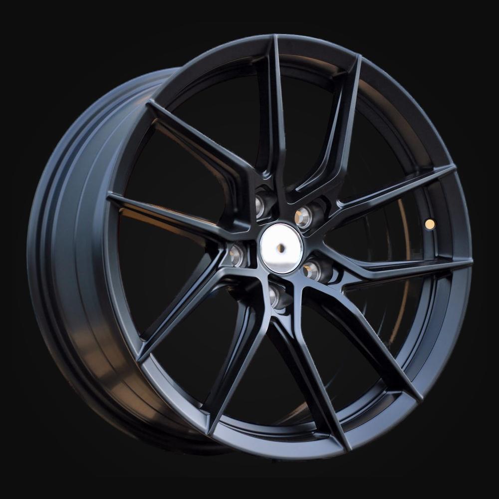 Wheel R18x8J  5X112  ET  42  66.5  D2044  Black Half Matt (BLHM)  For RACIN  (K3)  (Color: U4B)