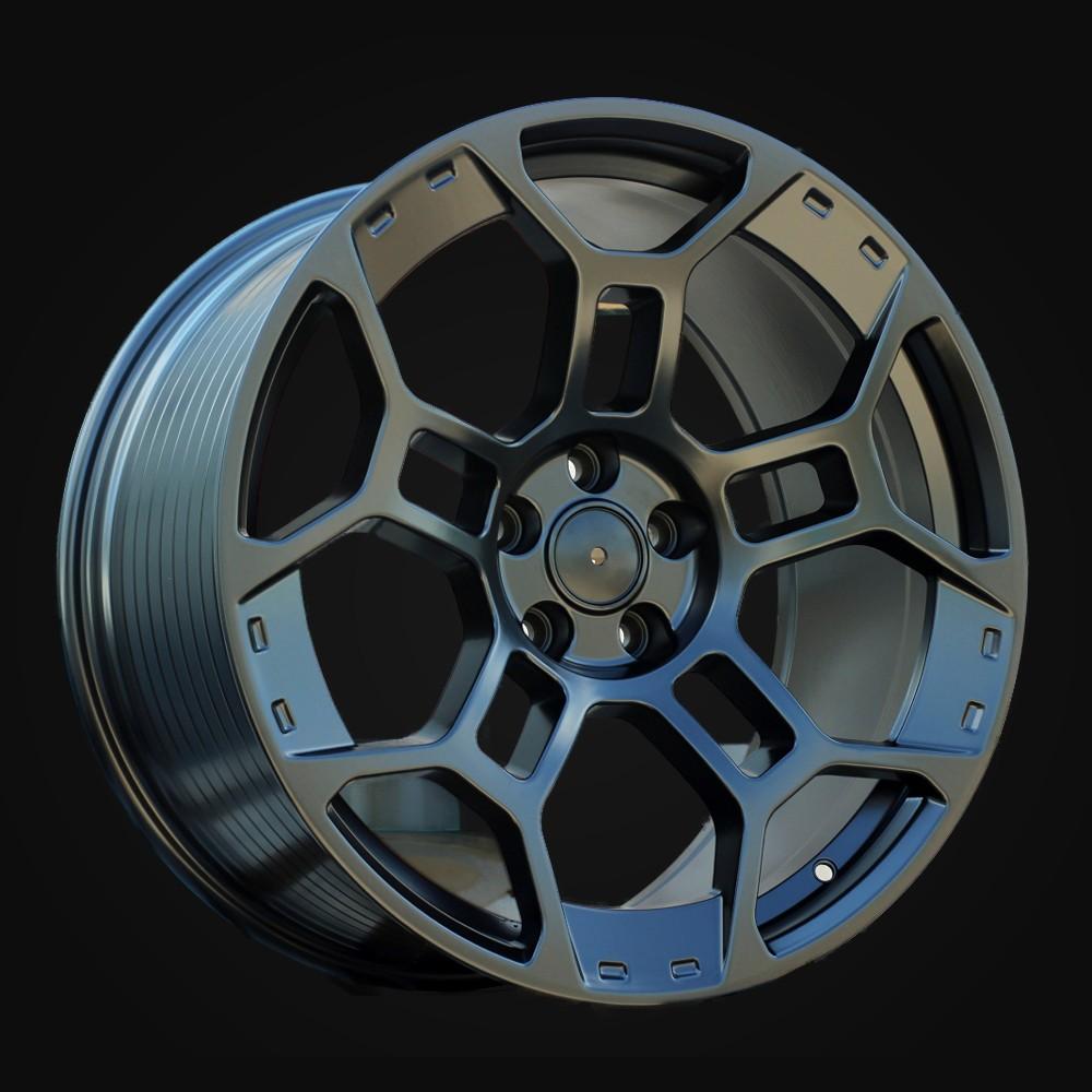 Wheel R20x9.5J  5X114.3  ET  30  70.5  F3133  Black Half Matt (BLHM)  For FORD  (Z7)  (MUSTANG HYBRID FORGED Front+Rear)