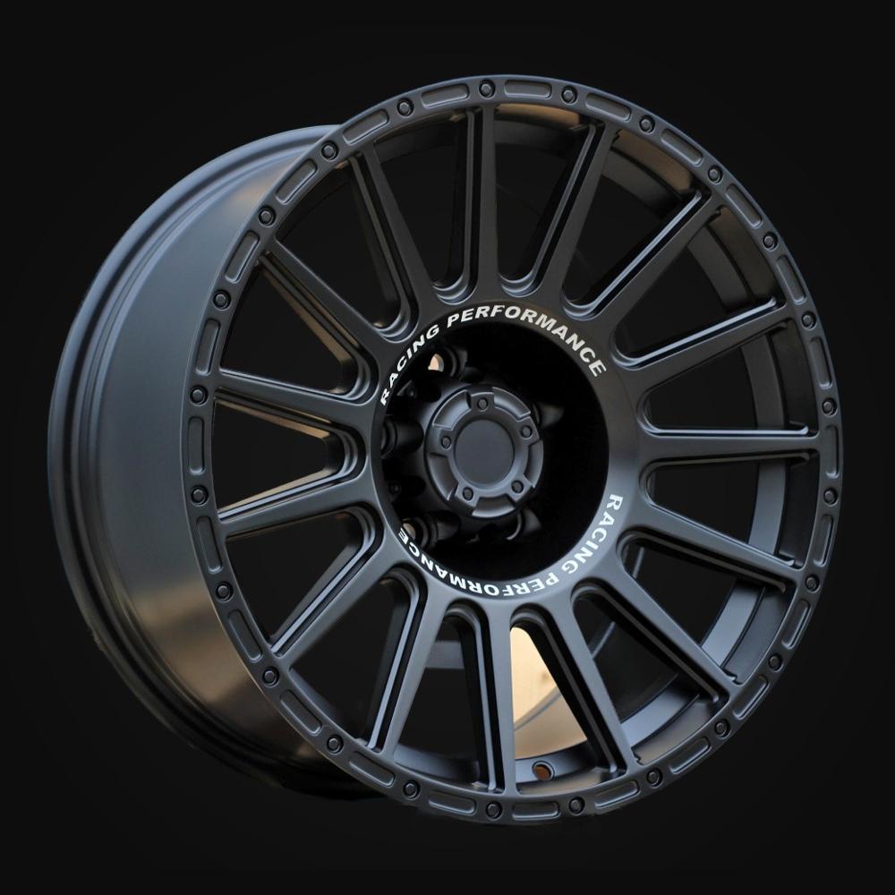 Wheel R18x9J  6X114.3  ET  0  66.1  FBX026J  Black Matt+Text (BMT)  For 4X4  (M+K8)  (HYBRID FORGED (MB+Text))